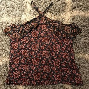 Patterned Tank Top Blouse
